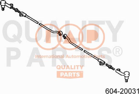 IAP QUALITY PARTS 604-20031 - Bağlama çubuğunun sonu furqanavto.az