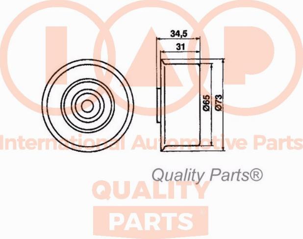 IAP QUALITY PARTS 12709031 - Gərginlik kasnağı, vaxt kəməri furqanavto.az