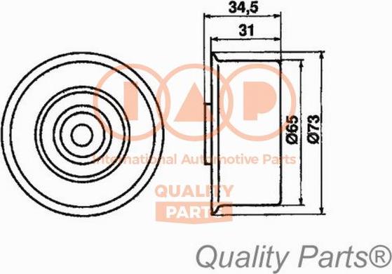 IAP QUALITY PARTS 12709031 - Gərginlik kasnağı, vaxt kəməri furqanavto.az