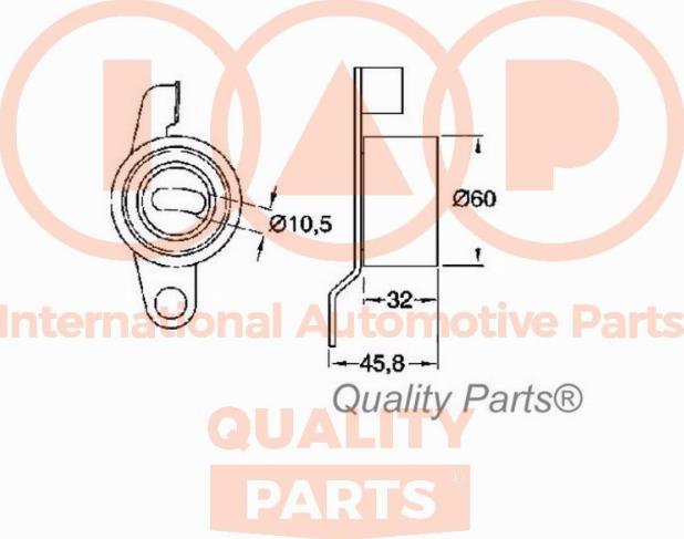 IAP QUALITY PARTS 127-06034 - Gərginlik kasnağı, vaxt kəməri furqanavto.az