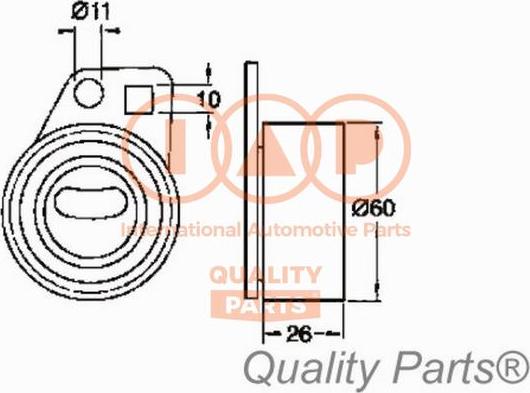 IAP QUALITY PARTS 12706036 - Gərginlik kasnağı, vaxt kəməri furqanavto.az