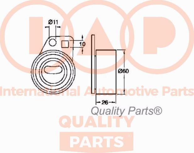 IAP QUALITY PARTS 12706036 - Gərginlik kasnağı, vaxt kəməri furqanavto.az