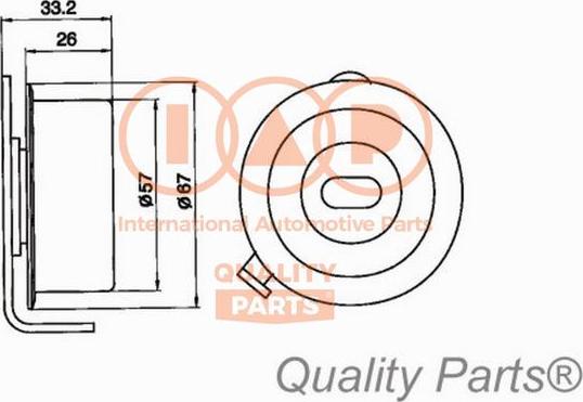 IAP QUALITY PARTS 127-07090 - Gərginlik kasnağı, vaxt kəməri furqanavto.az