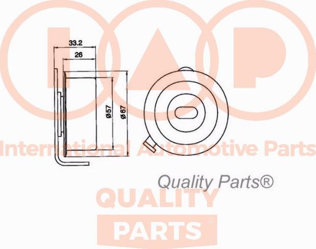 IAP QUALITY PARTS 127-07090 - Gərginlik kasnağı, vaxt kəməri furqanavto.az