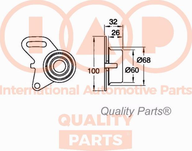 IAP QUALITY PARTS 127-07029 - Gərginlik kasnağı, vaxt kəməri furqanavto.az