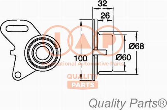 IAP QUALITY PARTS 127-07029 - Gərginlik kasnağı, vaxt kəməri furqanavto.az