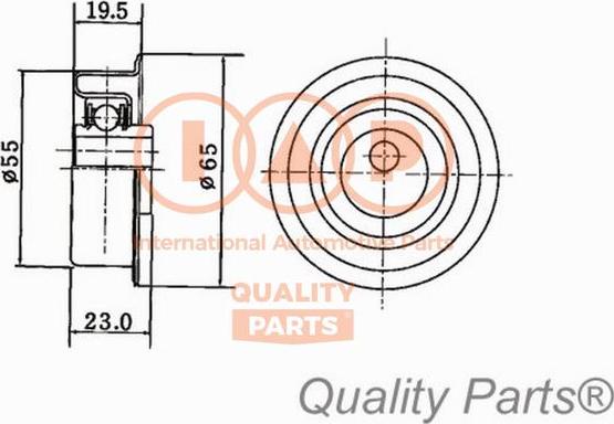 IAP QUALITY PARTS 127-07022 - Gərginlik kasnağı, vaxt kəməri furqanavto.az