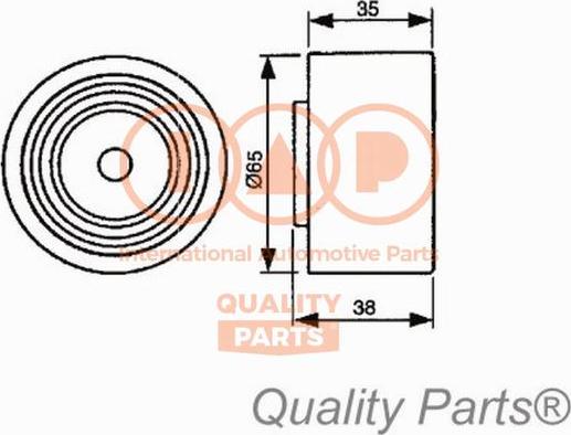 IAP QUALITY PARTS 12714032 - Gərginlik kasnağı, vaxt kəməri furqanavto.az