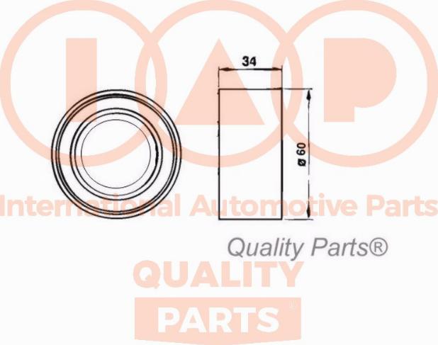 IAP QUALITY PARTS 12715050 - Vibrasiya damperi, vaxtlama kəməri furqanavto.az