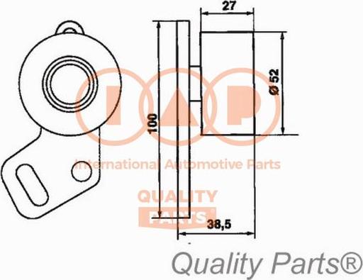 IAP QUALITY PARTS 127-15010 - Gərginlik kasnağı, vaxt kəməri furqanavto.az