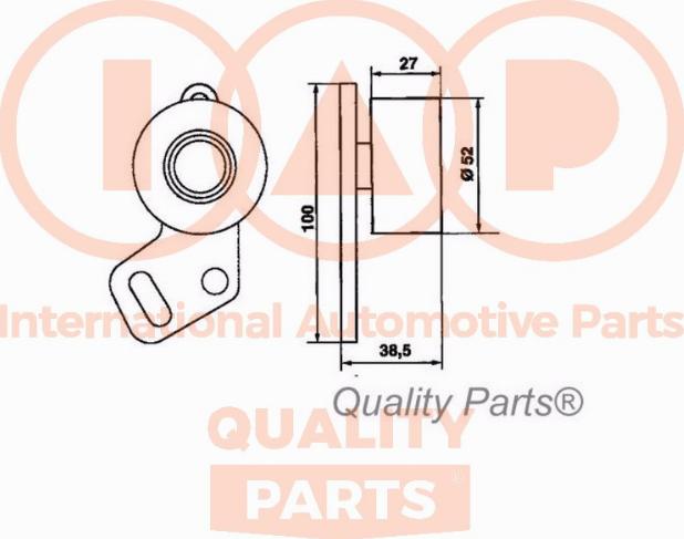 IAP QUALITY PARTS 127-15010 - Gərginlik kasnağı, vaxt kəməri furqanavto.az