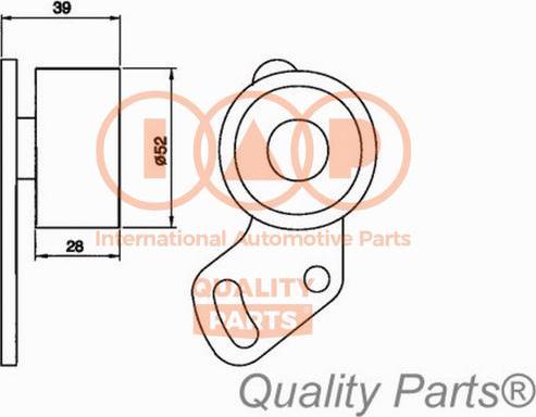 IAP QUALITY PARTS 12715011 - Gərginlik kasnağı, vaxt kəməri furqanavto.az