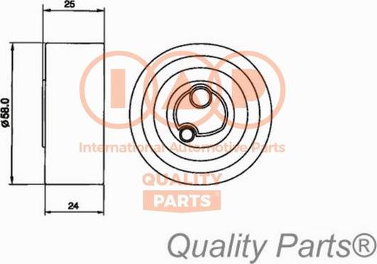 IAP QUALITY PARTS 12716030 - Gərginlik kasnağı, vaxt kəməri furqanavto.az