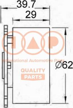 IAP QUALITY PARTS 127-10045 - Gərginlik kasnağı, vaxt kəməri furqanavto.az