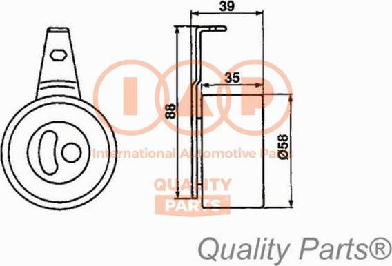 IAP QUALITY PARTS 127-11055 - Gərginlik kasnağı, vaxt kəməri furqanavto.az