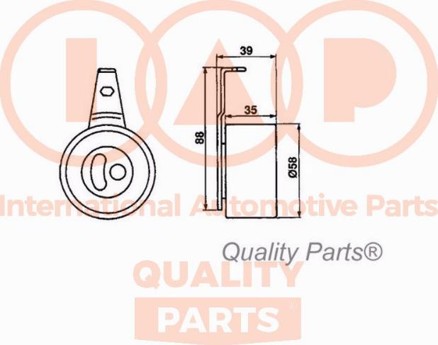 IAP QUALITY PARTS 127-11055 - Gərginlik kasnağı, vaxt kəməri furqanavto.az