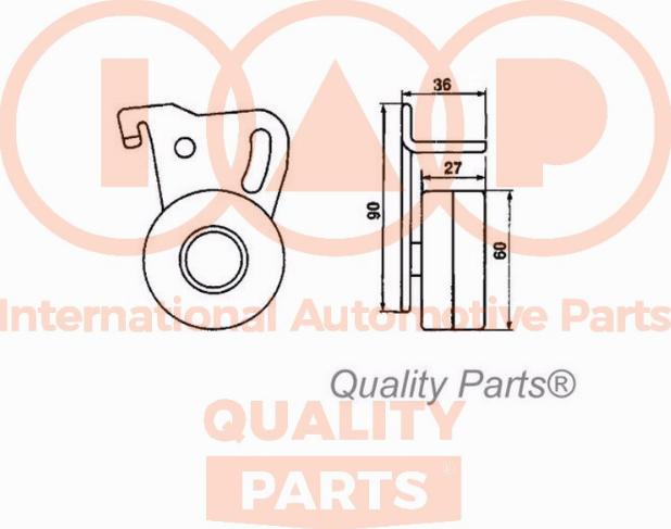 IAP QUALITY PARTS 12713096 - Gərginlik kasnağı, vaxt kəməri furqanavto.az