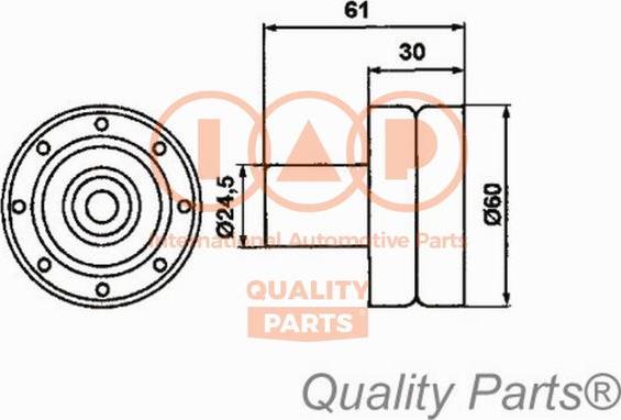 IAP QUALITY PARTS 12713085 - Gərginlik kasnağı, vaxt kəməri furqanavto.az