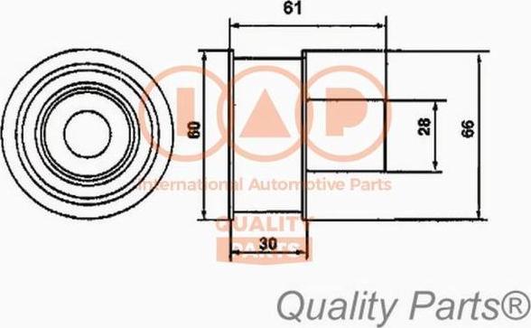 IAP QUALITY PARTS 12713086 - Gərginlik kasnağı, vaxt kəməri furqanavto.az