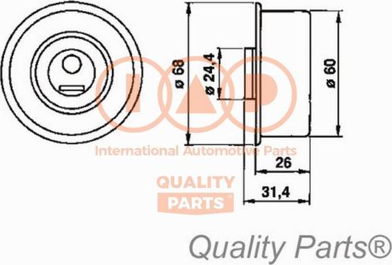 IAP QUALITY PARTS 12713082 - Gərginlik kasnağı, vaxt kəməri furqanavto.az