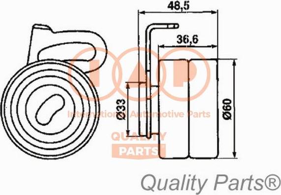 IAP QUALITY PARTS 127-13030 - Gərginlik kasnağı, vaxt kəməri furqanavto.az