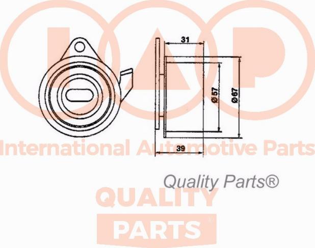 IAP QUALITY PARTS 12712091 - Gərginlik kasnağı, vaxt kəməri furqanavto.az