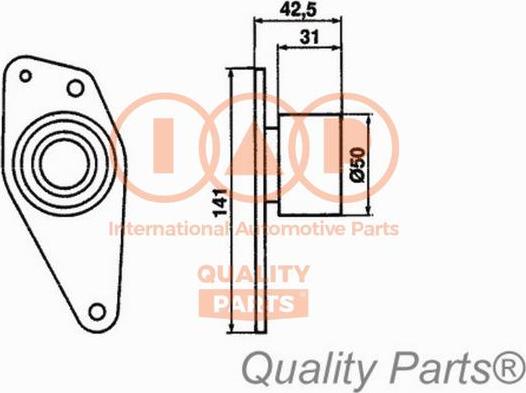 IAP QUALITY PARTS 12712084 - Gərginlik kasnağı, vaxt kəməri furqanavto.az