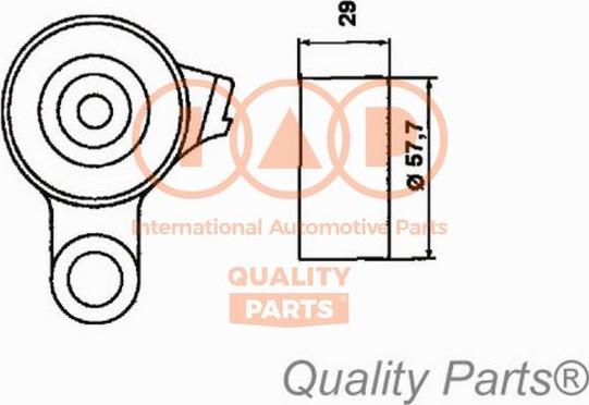 IAP QUALITY PARTS 12717095 - Gərginlik kasnağı, vaxt kəməri furqanavto.az