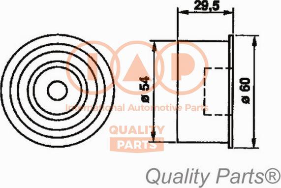 IAP QUALITY PARTS 12717093 - Gərginlik kasnağı, vaxt kəməri furqanavto.az