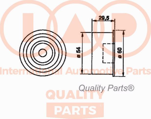 IAP QUALITY PARTS 12717093 - Gərginlik kasnağı, vaxt kəməri furqanavto.az