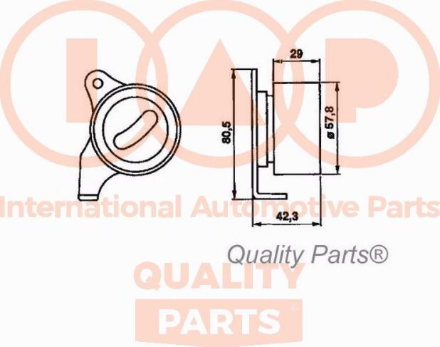 IAP QUALITY PARTS 12717092 - Gərginlik kasnağı, vaxt kəməri furqanavto.az