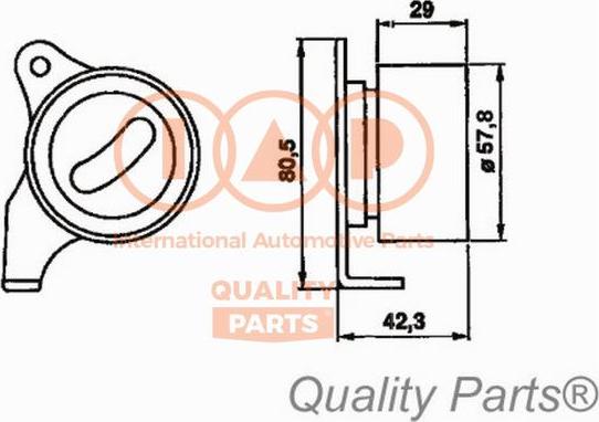 IAP QUALITY PARTS 12717092 - Gərginlik kasnağı, vaxt kəməri furqanavto.az