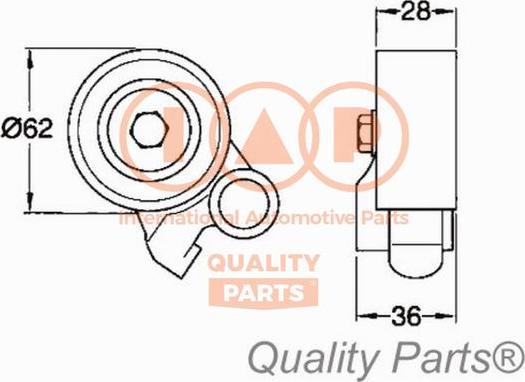 IAP QUALITY PARTS 12717041 - Gərginlik kasnağı, vaxt kəməri furqanavto.az