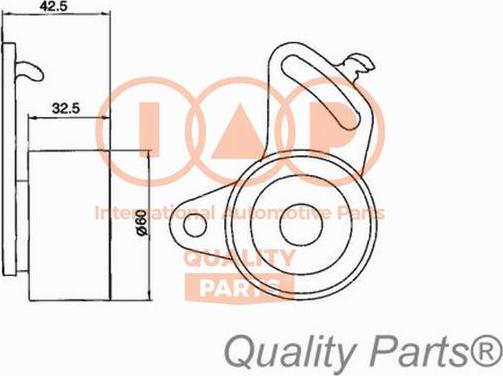 IAP QUALITY PARTS 127-17050 - Gərginlik kasnağı, vaxt kəməri furqanavto.az