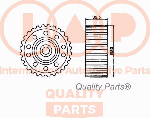 IAP QUALITY PARTS 12717053 - Gərginlik kasnağı, vaxt kəməri furqanavto.az