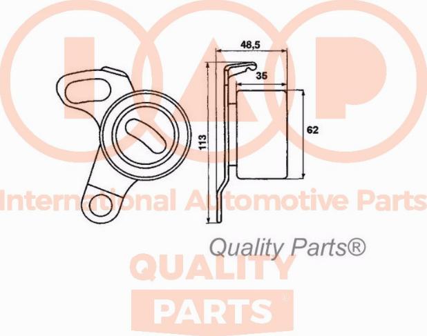 IAP QUALITY PARTS 127-17052 - Gərginlik kasnağı, vaxt kəməri furqanavto.az