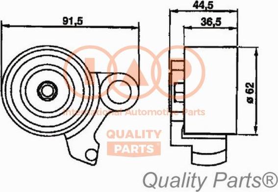 IAP QUALITY PARTS 12717086 - Gərginlik kasnağı, vaxt kəməri furqanavto.az