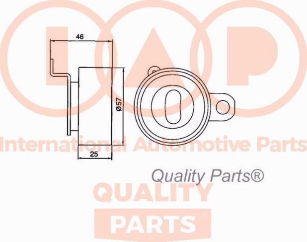 IAP QUALITY PARTS 127-17080 - Gərginlik kasnağı, vaxt kəməri furqanavto.az