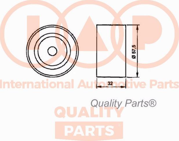 IAP QUALITY PARTS 12717121 - Gərginlik kasnağı, vaxt kəməri furqanavto.az