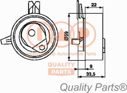 IAP QUALITY PARTS 127-20071 - Gərginlik kasnağı, vaxt kəməri furqanavto.az