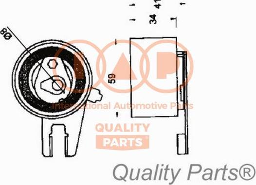 IAP QUALITY PARTS 127-21058 - Gərginlik kasnağı, vaxt kəməri furqanavto.az