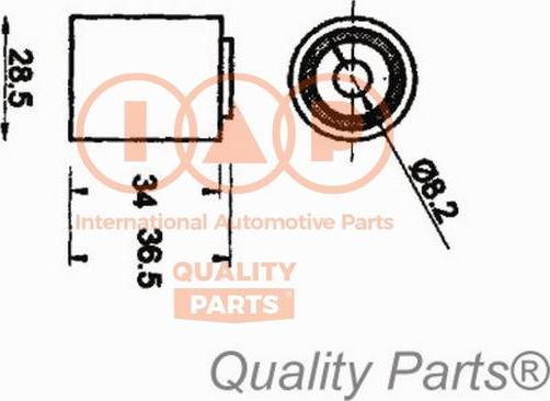 IAP QUALITY PARTS 127-21057 - Gərginlik kasnağı, vaxt kəməri furqanavto.az