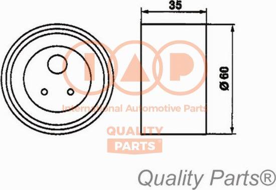 IAP QUALITY PARTS 12721088 - Gərginlik kasnağı, vaxt kəməri www.furqanavto.az