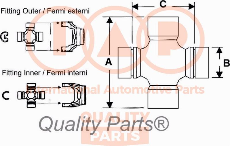 IAP QUALITY PARTS 308-13040 - Elastik disk, dayaq valının birləşməsi furqanavto.az