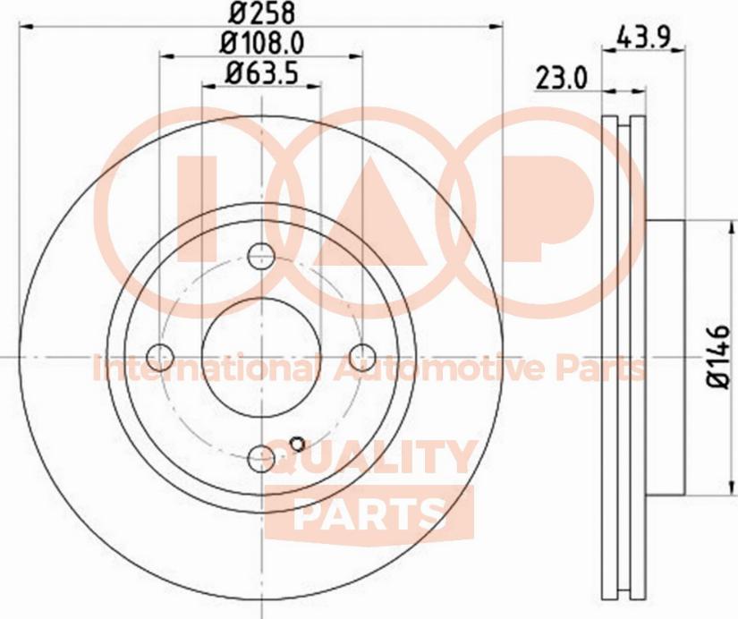 IAP QUALITY PARTS 709-04062 - Əyləc Diski furqanavto.az