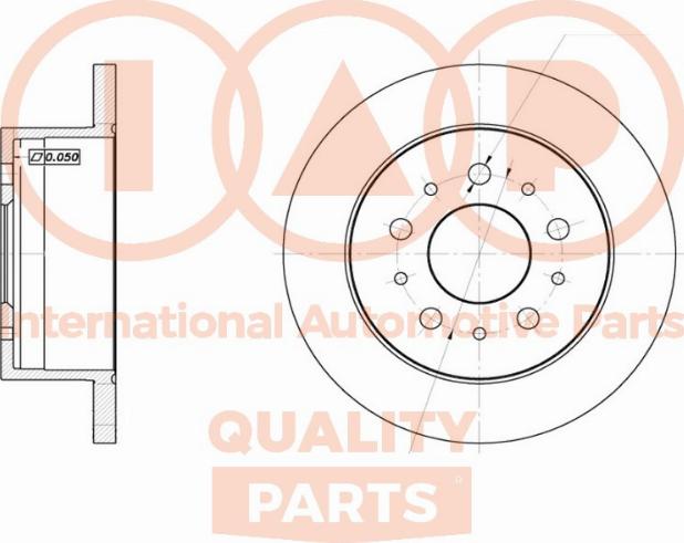 IAP QUALITY PARTS 709-08031 - Əyləc Diski furqanavto.az