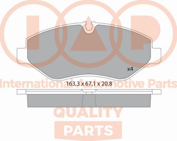 IAP QUALITY PARTS 704-54012 - Əyləc altlığı dəsti, əyləc diski furqanavto.az