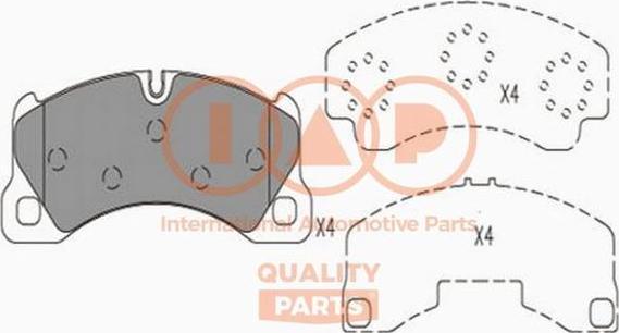 IAP QUALITY PARTS 704-50000X - Əyləc altlığı dəsti, əyləc diski furqanavto.az