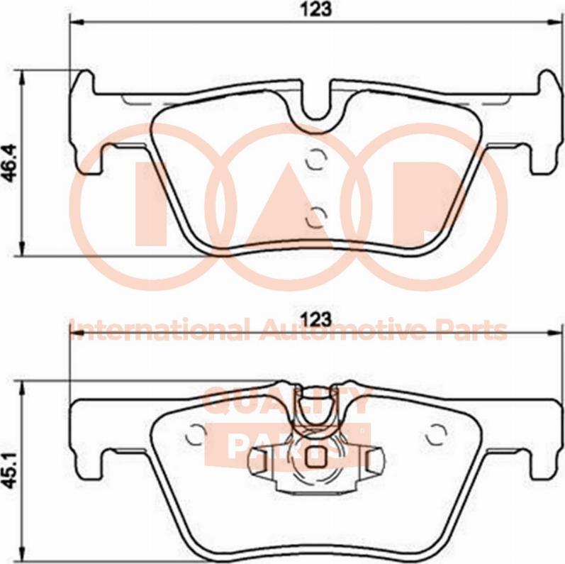 IAP QUALITY PARTS 704-51032P - Əyləc altlığı dəsti, əyləc diski furqanavto.az