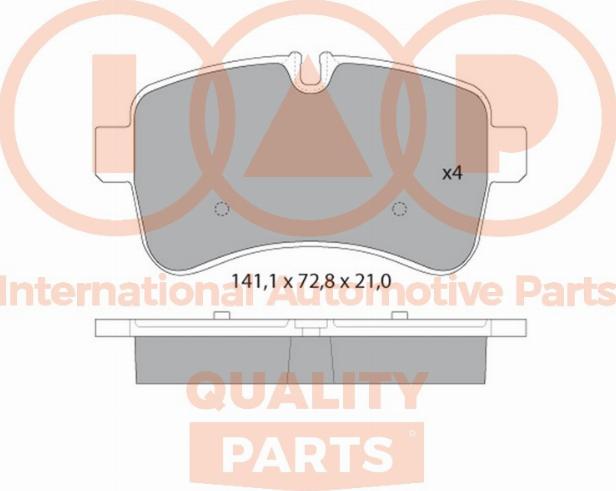 IAP QUALITY PARTS 704-57012 - Əyləc altlığı dəsti, əyləc diski furqanavto.az